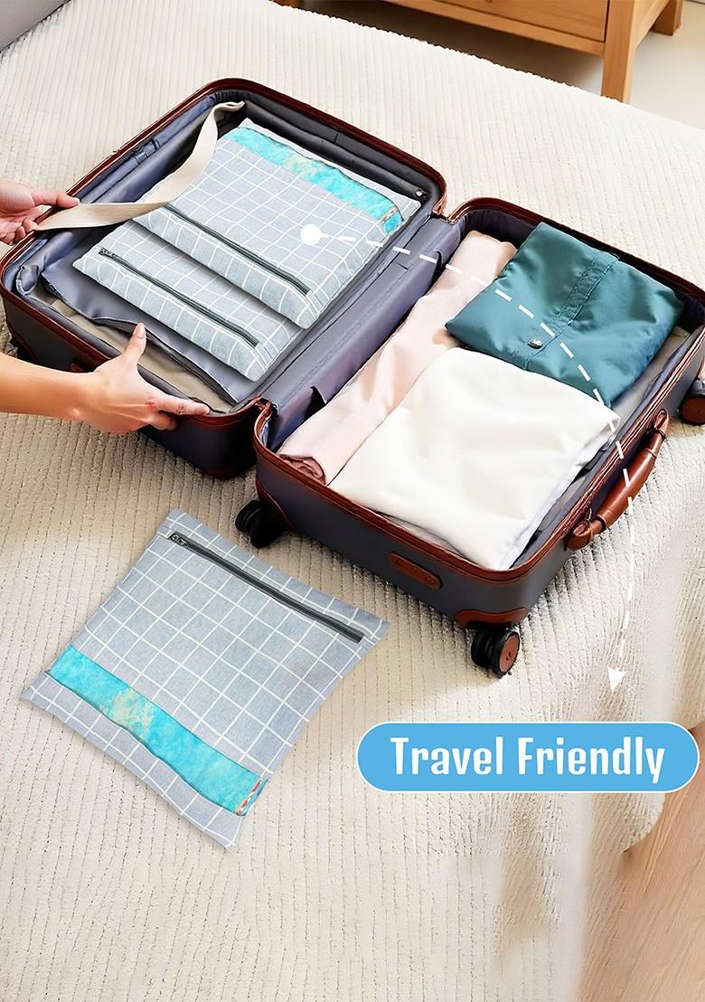 Grey 18 Pcs Regular Single Saree Cover Multi Utility Storage Organisers