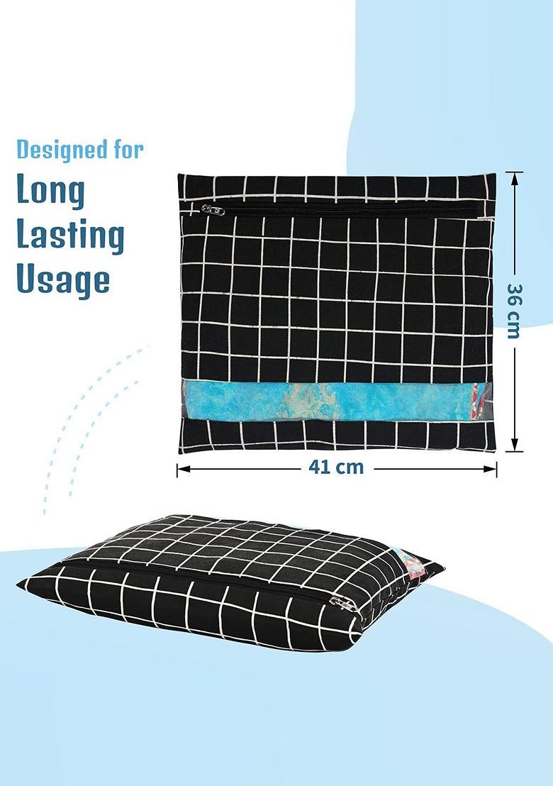 Brown 6 Pcs Regular Single Saree Cover Multi Utility Storage Organisers