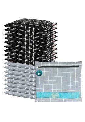 Grey 18 Pcs Regular Single Saree Cover Multi Utility Storage Organisers