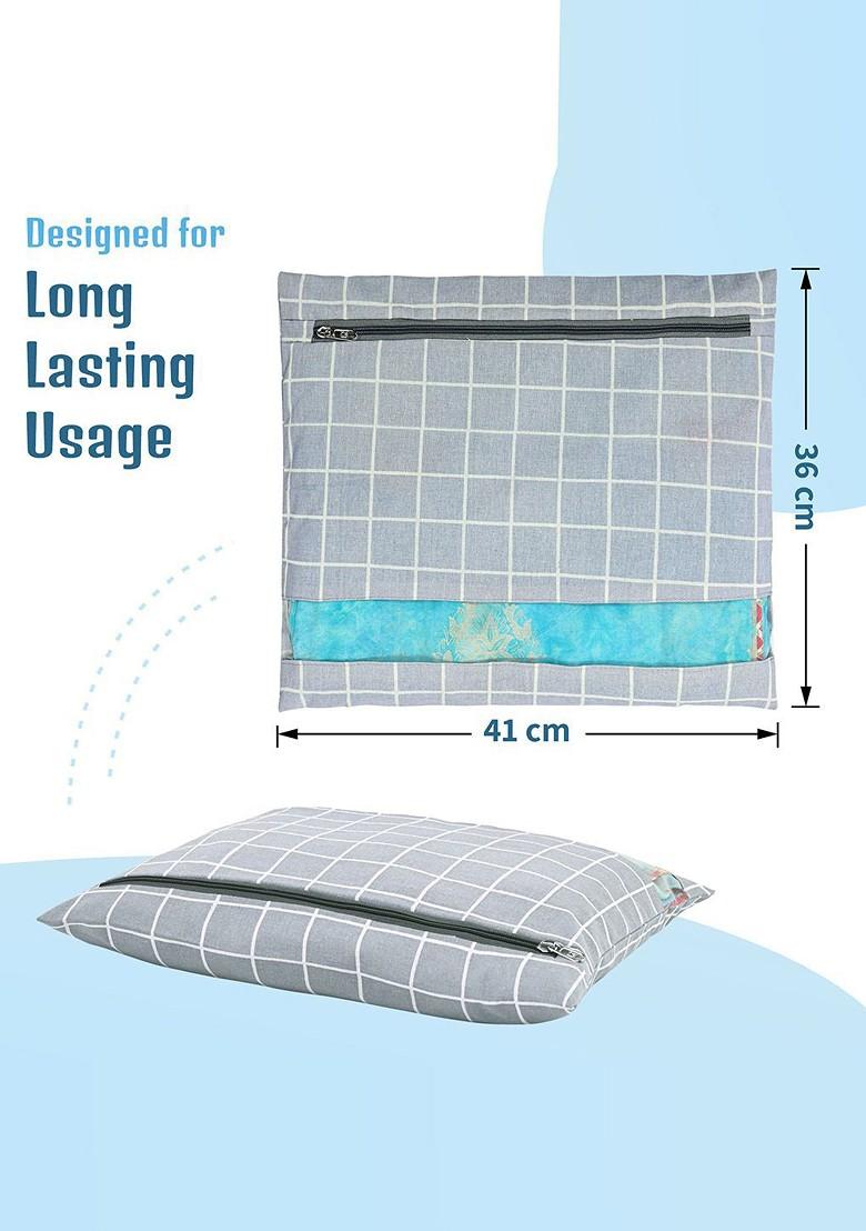 Grey 18 Pcs Regular Single Saree Cover Multi Utility Storage Organisers