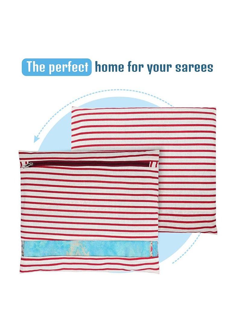 Black 6 Pcs Regular Single Saree Cover Multi Utility Storage Organisers