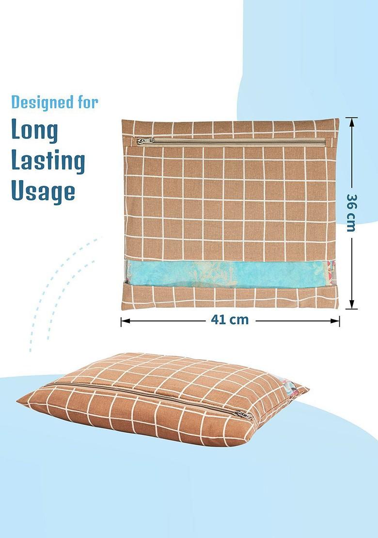 Brown 12 Pcs Regular Single Saree Cover Multi Utility Storage Organisers