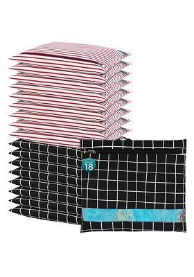 Black 18 Pcs Regular Single Saree Cover Multi Utility Storage Organisers