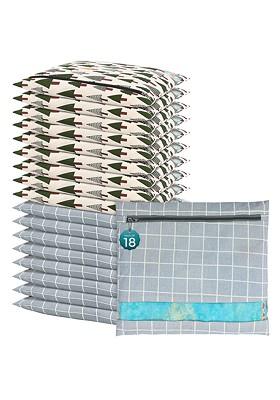 Grey 18 Pcs Regular Single Saree Cover Multi Utility Storage Organisers