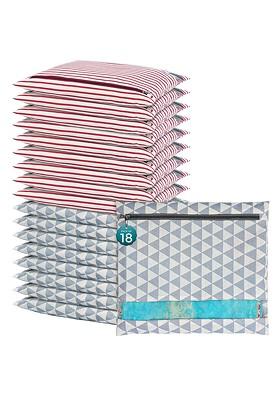 Grey 18 Pcs Regular Single Saree Cover Multi Utility Storage Organisers