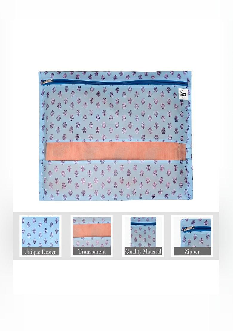 Blue 16 Reusable Saree Cloth Organisers