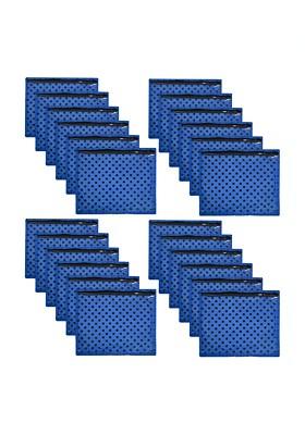 Set Of 24 Blue Reusable Drawer Single Packing Saree Cover Organisers