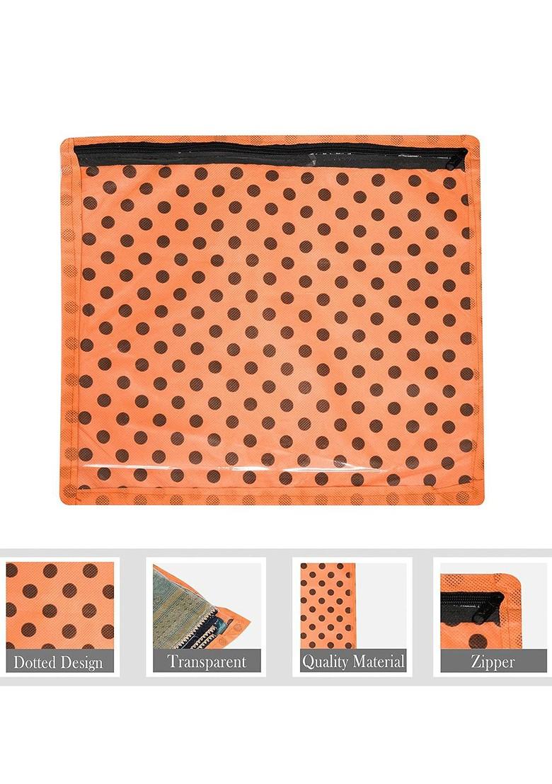 Orange Coloured 24 Pieces Saree Cover Clothes Storage Bag Organisers
