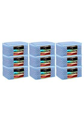 9 Pcs Foldable Saree Cover Clothes Storage Organisers Transparent Window