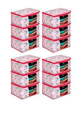 Set Of 12 Printed Saree Covers