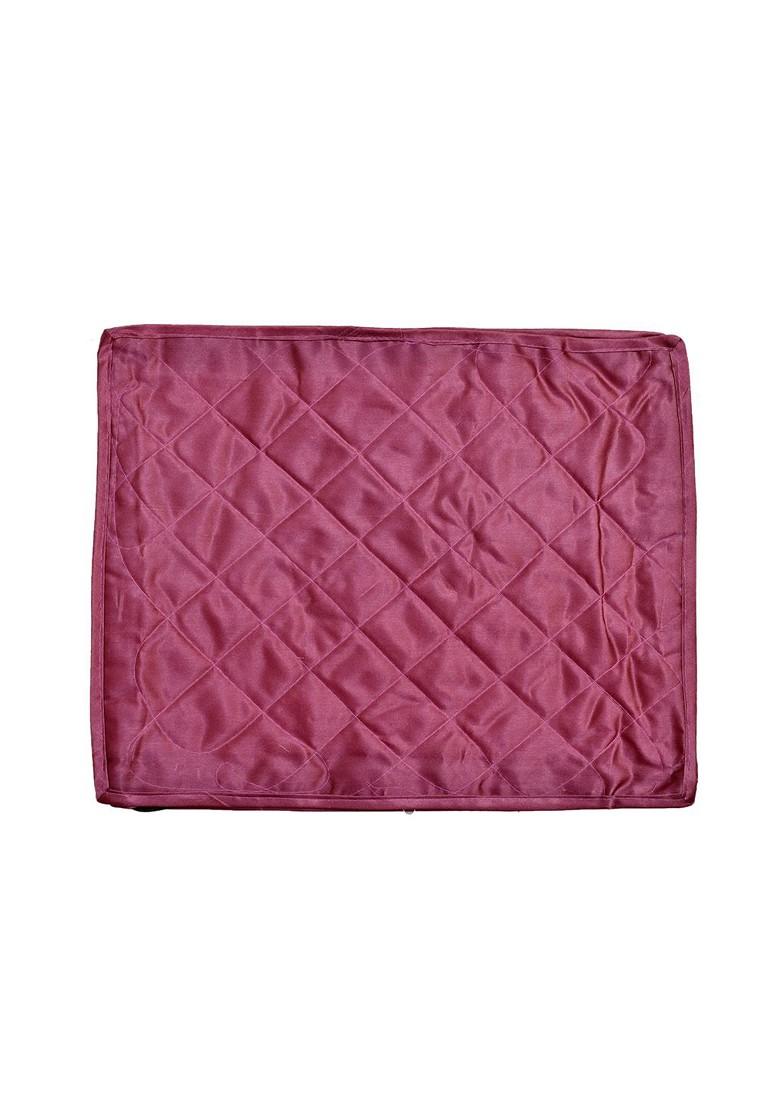 Set Of 6 Purple And Transparent Solid Single Packing Saree Cover Organizers