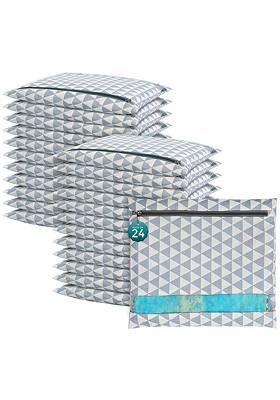 Grey 24 Pcs Regular Single Saree Cover Multi Utility Storage Organisers