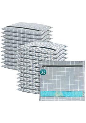 Grey 24 Pcs Regular Single Saree Cover Multi Utility Storage Organisers
