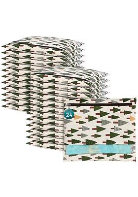 Green 24 Pcs Regular Single Saree Cover Multi Utility Storage Organisers