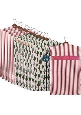 Green Set Of 24 Regular Hanging Saree Cover Multi Utility Organisers