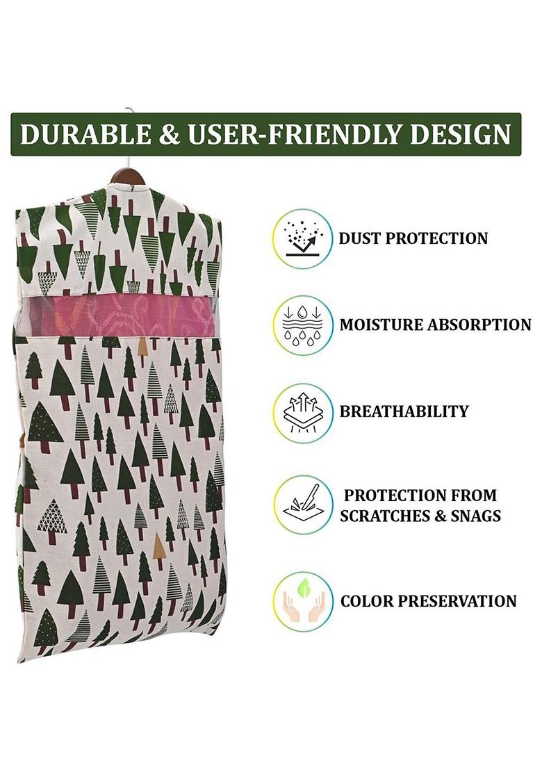 Brown Set Of 24 Regular Hanging Saree Cover Multi Utility Organisers