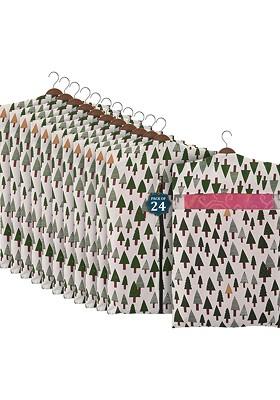 Green Set Of 24 Regular Hanging Saree Cover Multi Utility Organisers