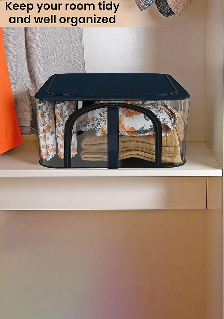 Navy Blue 12 Pieces Regular Storage Saree Cover Drawer Organisers