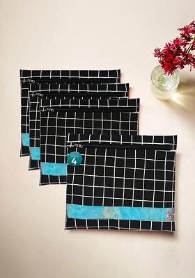 Black 4 Pieces Multi Utility Organisers