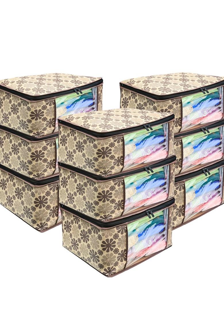 Set Of 9 Non Woven Printed Saree Cover