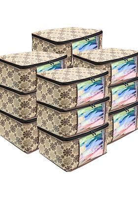 Set Of 12 Non Woven Printed Saree Cover