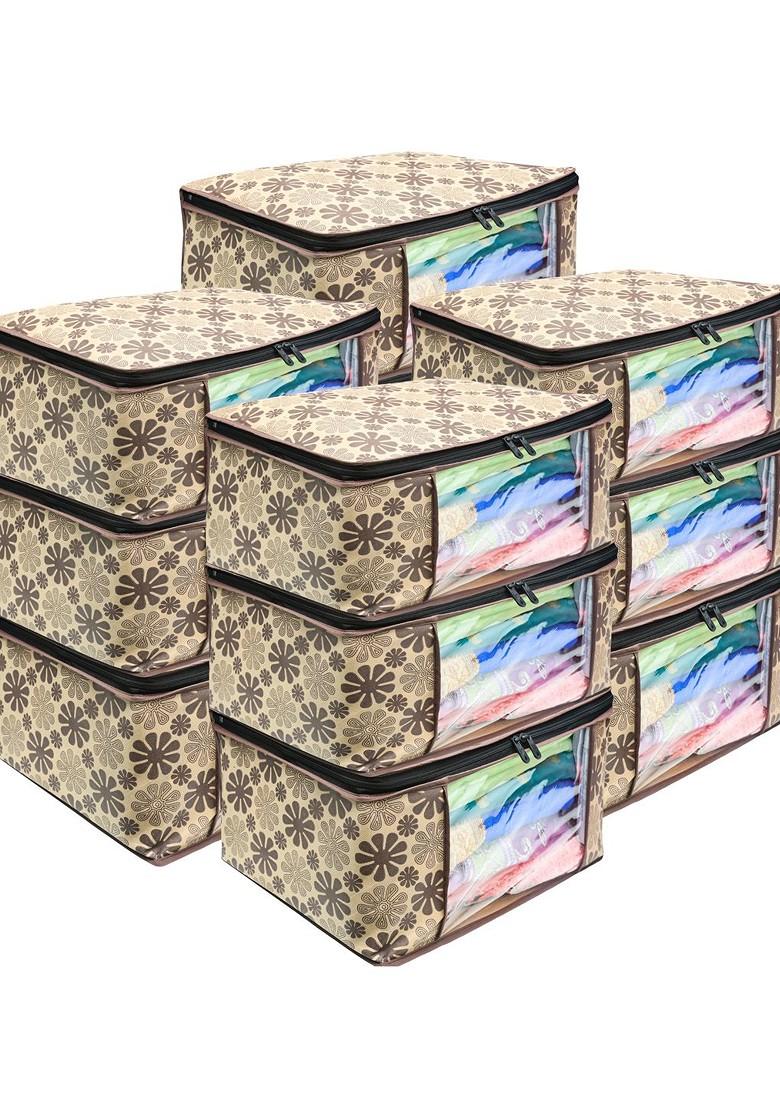 Set Of 12 Non Woven Printed Saree Cover