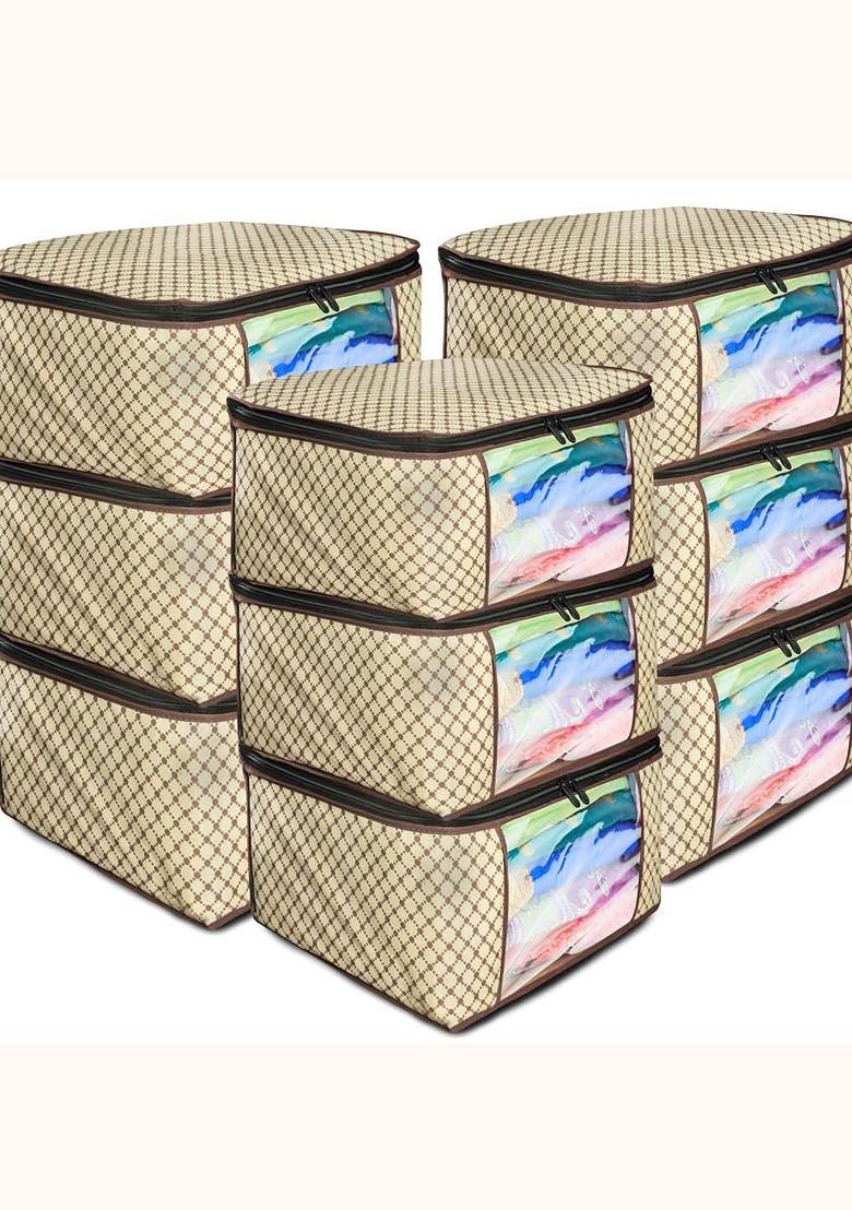 Set Of 9 Non Woven Printed Saree Cover