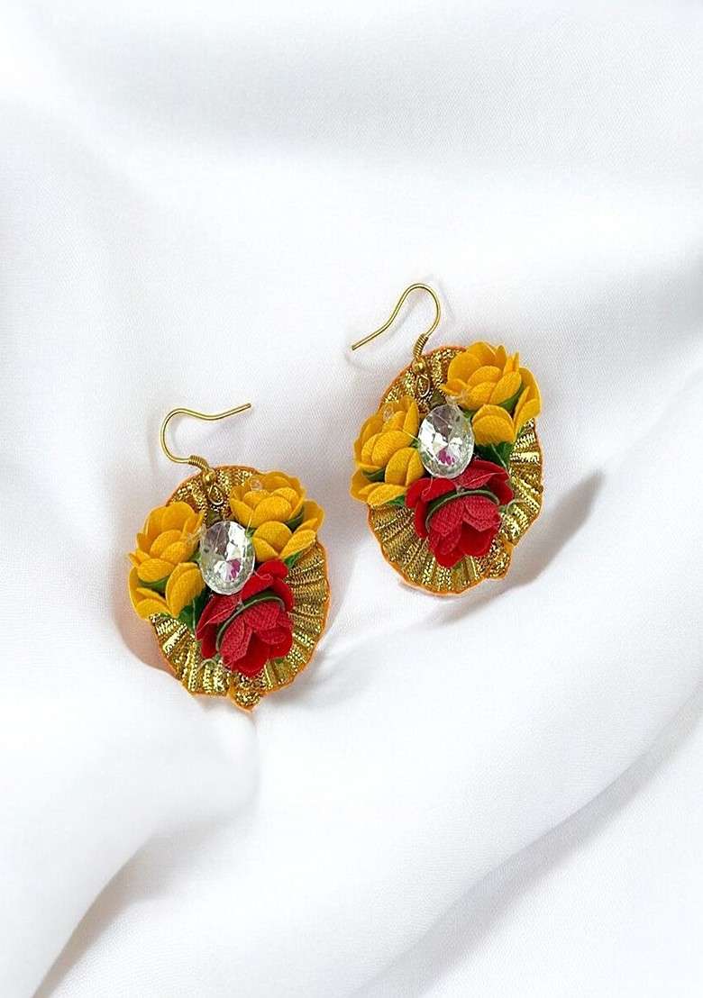 Floral Haldi Jewellery Set - Indya
