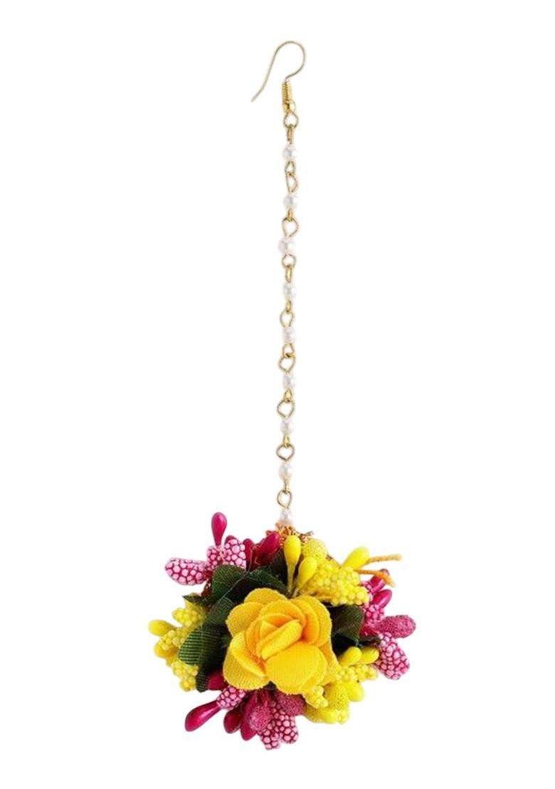 Flower Bridal Haldi Mehndi And Baby Shower Jewellery Set