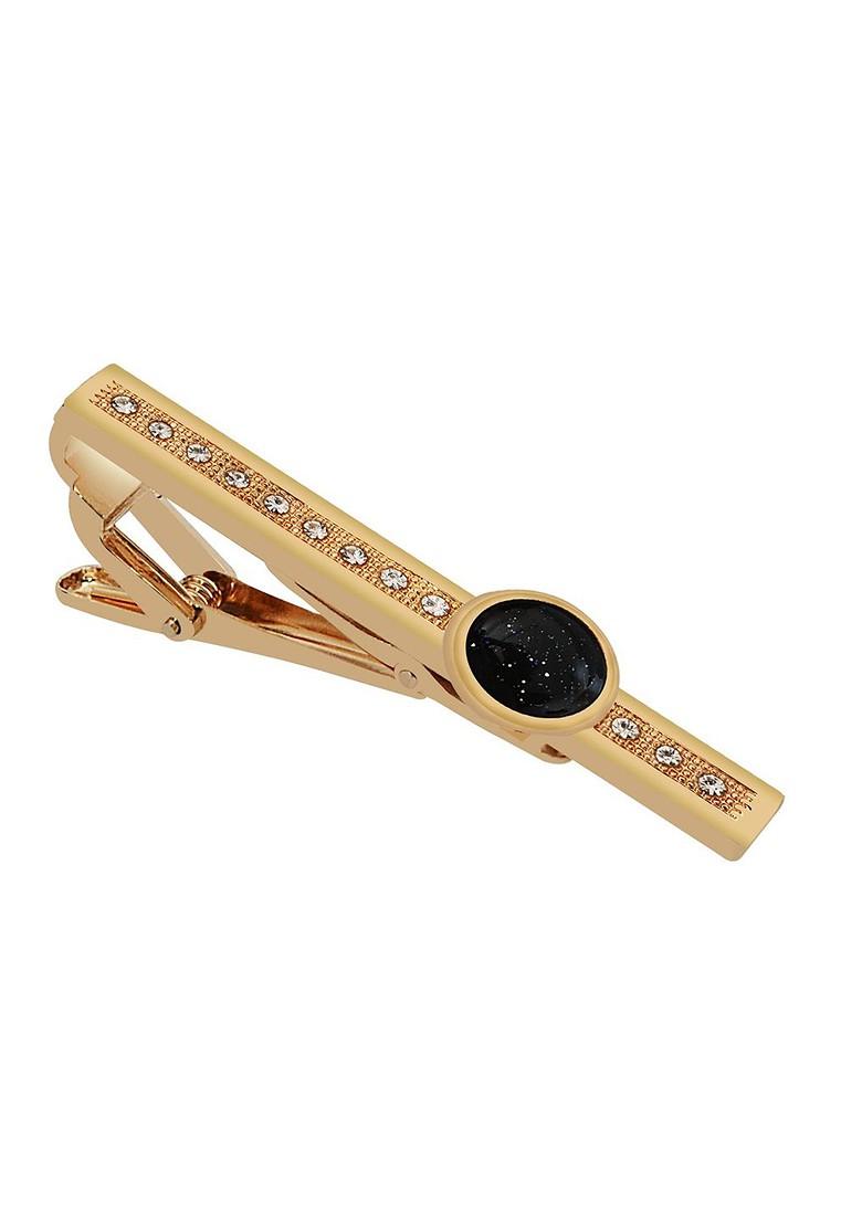Men Real Stones Studded Statement Tie Pin