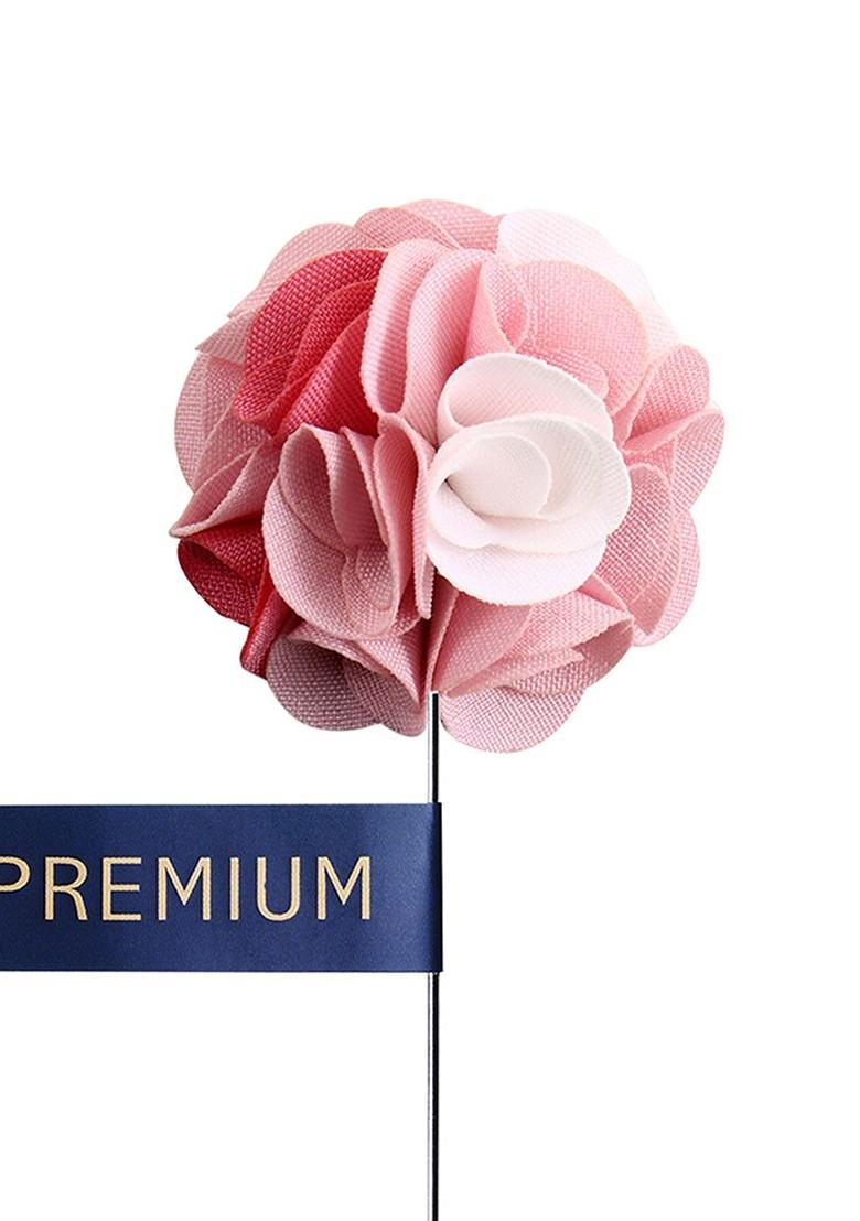Unisex Pink White A Sombre Retreat Lapel Pin