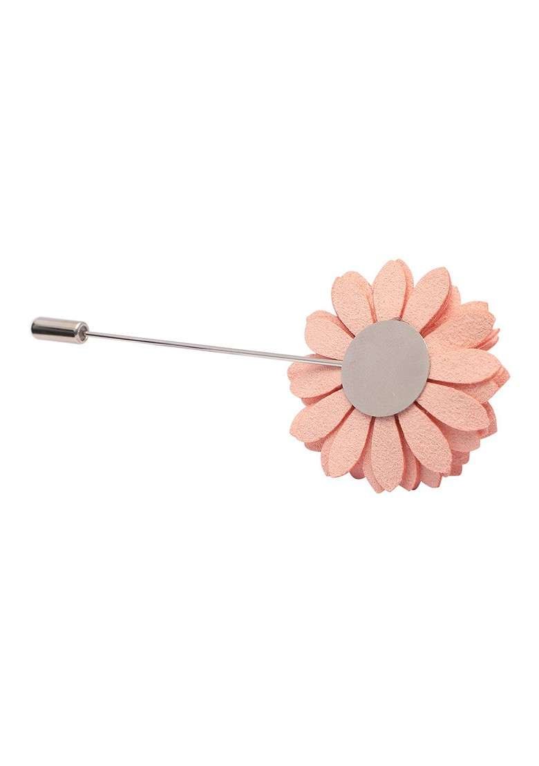 Unisex Pink Stunning Lapel Pin - Indya