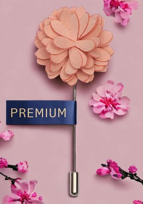 Unisex Pink Stunning Lapel Pin