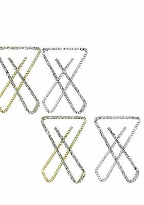 4 Pcs Silver Gold Plated Clip On Stone Safety Saree Pleats Pin Brooch
