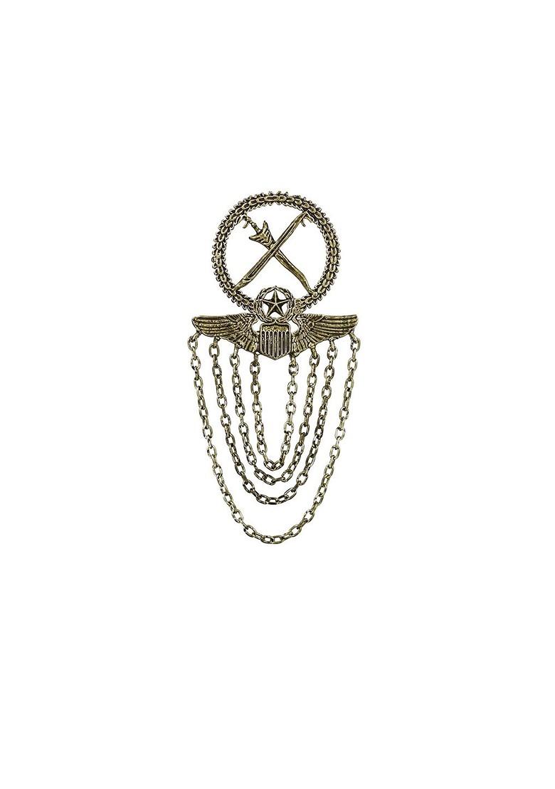Men Alloy Royal Army Charm Brooch