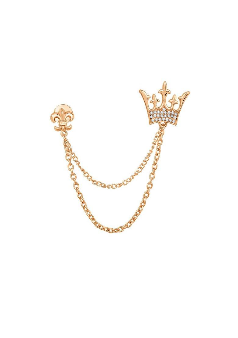 Alloy Royal Crown Charm Brooch
