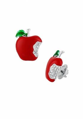 Alloy Apple Charm Brooch