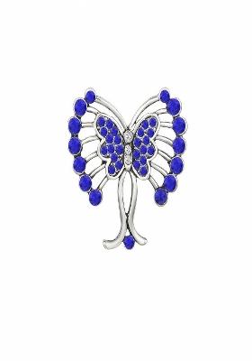 Women Stones Studded Butterfly Design Brooch