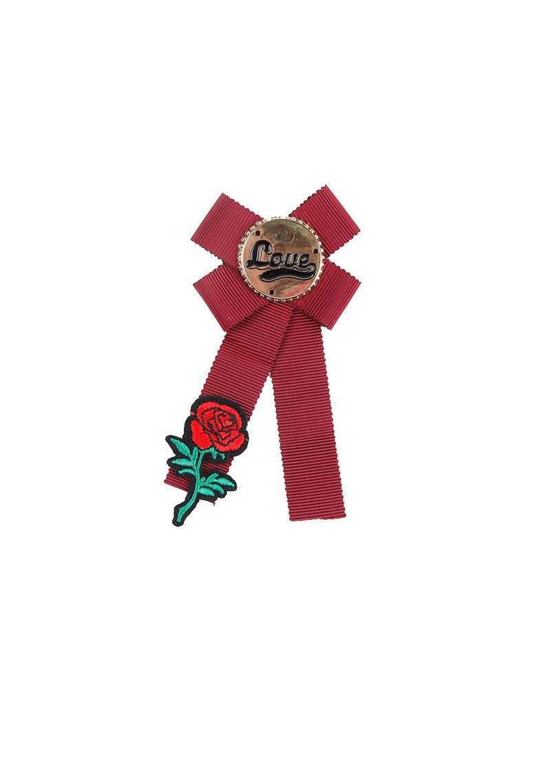 Women Red Brooch - Indya