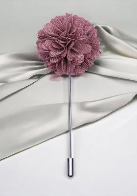 Unisex Purple Gold Floral Lapel Pin