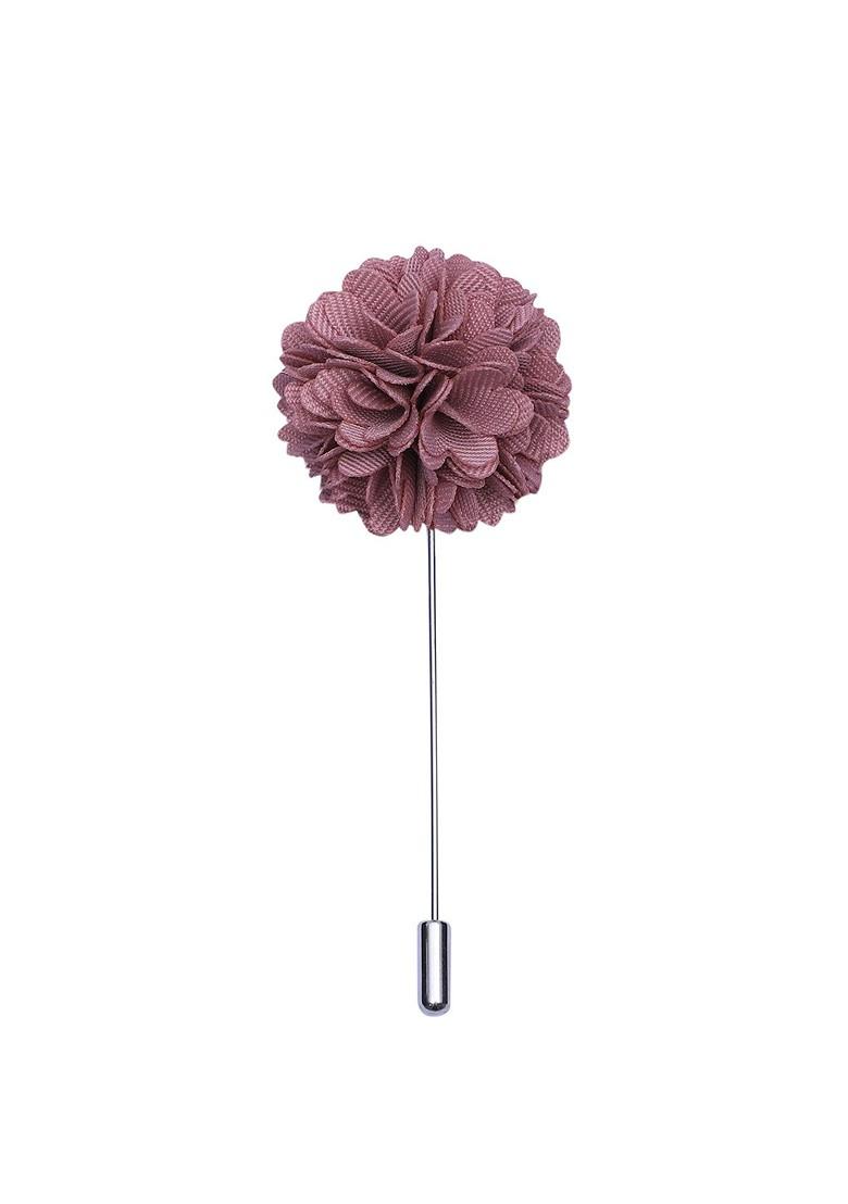 Unisex Purple Gold Floral Lapel Pin