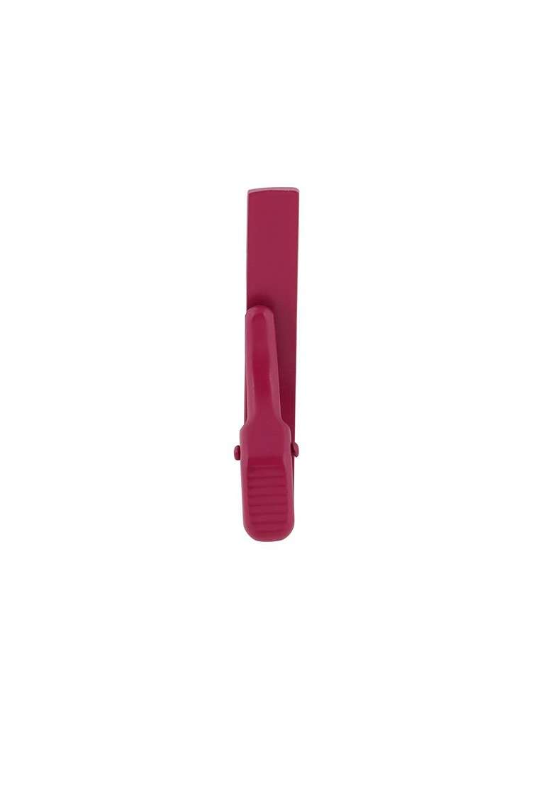 Men Magenta Pink Solid Tie Pin - Indya