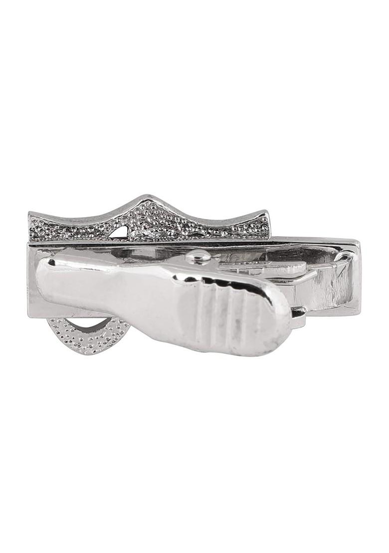 Men Silver Toned Tie Pin