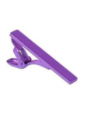 Men Purple Solid Tie Pin