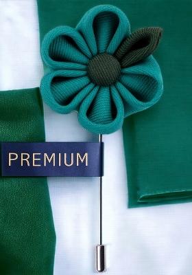 Unisex Blue Green Dual Shaded Lapel Pin