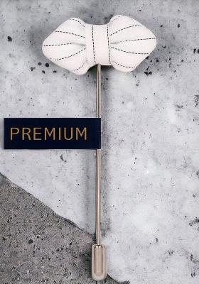 Unisex Pink Brown Button Flower Lapel Pin