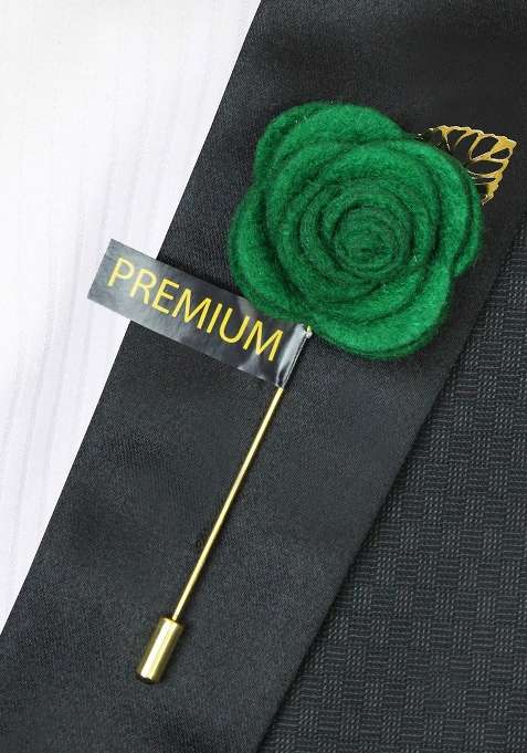 Unisex Green The Prince Charming Lapel Pin