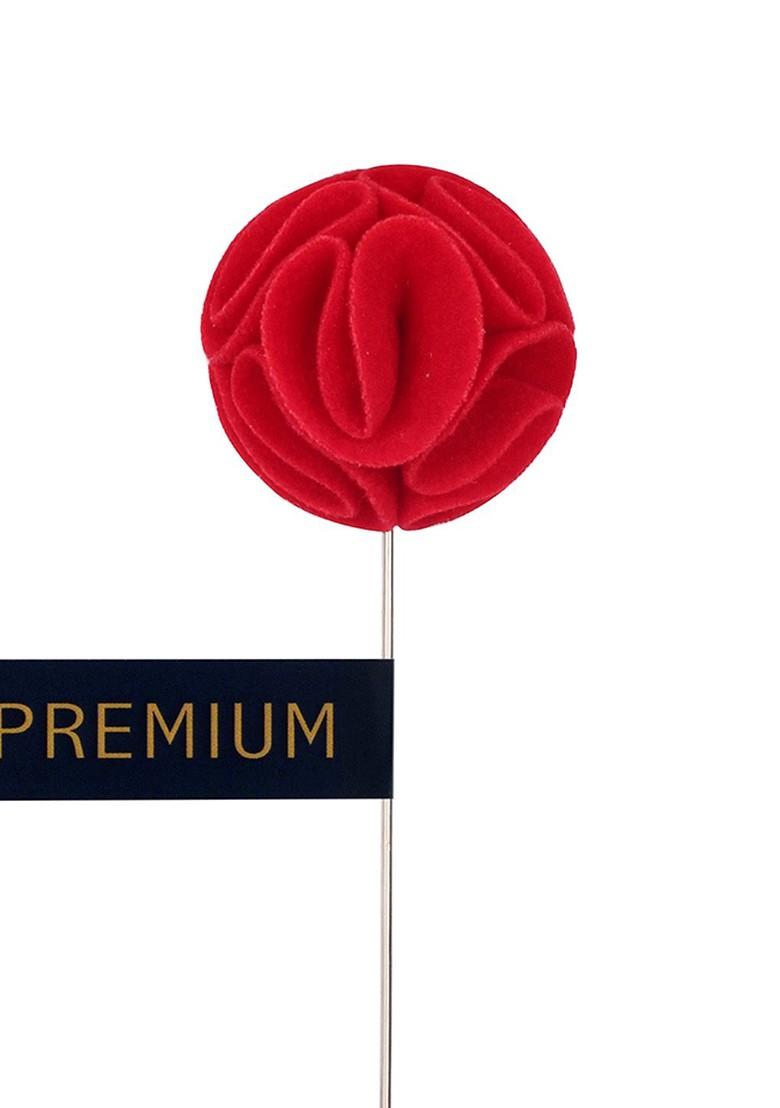 Unisex Red The Dahlia Flower Lapel Pin