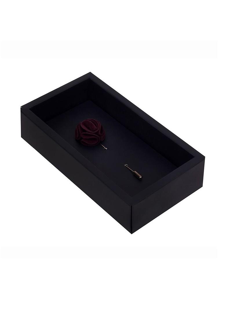 Unisex Purple Silver Toned The Dahlia Flower Lapel Pin