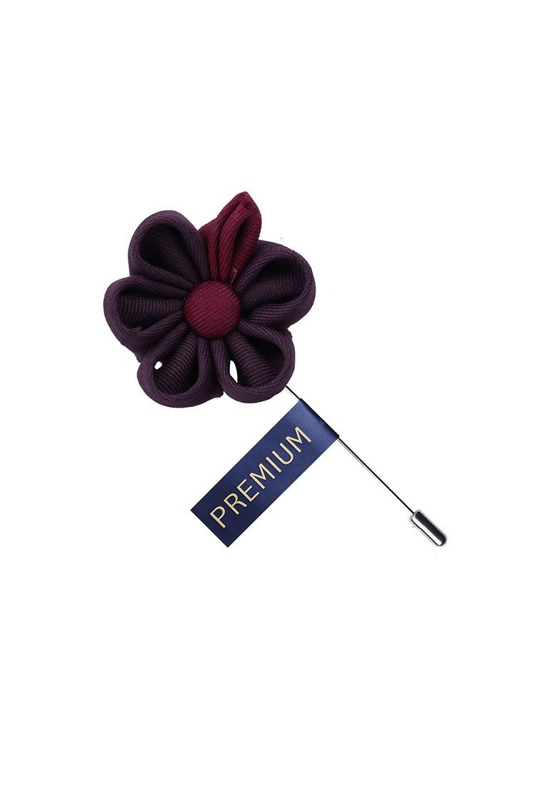 Unisex Purple Maroon Dual Shaded Beauty Lapel Pin